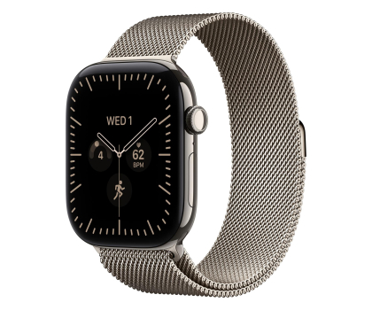 Smartwatch Apple Watch 12 46/Naturalny tytan/Mediolańska Bransoleta M/L 5G